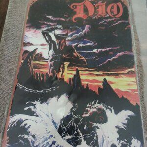 Selling DIO HOLY DIVER TIN METAL WALL SIGN 8 X 12